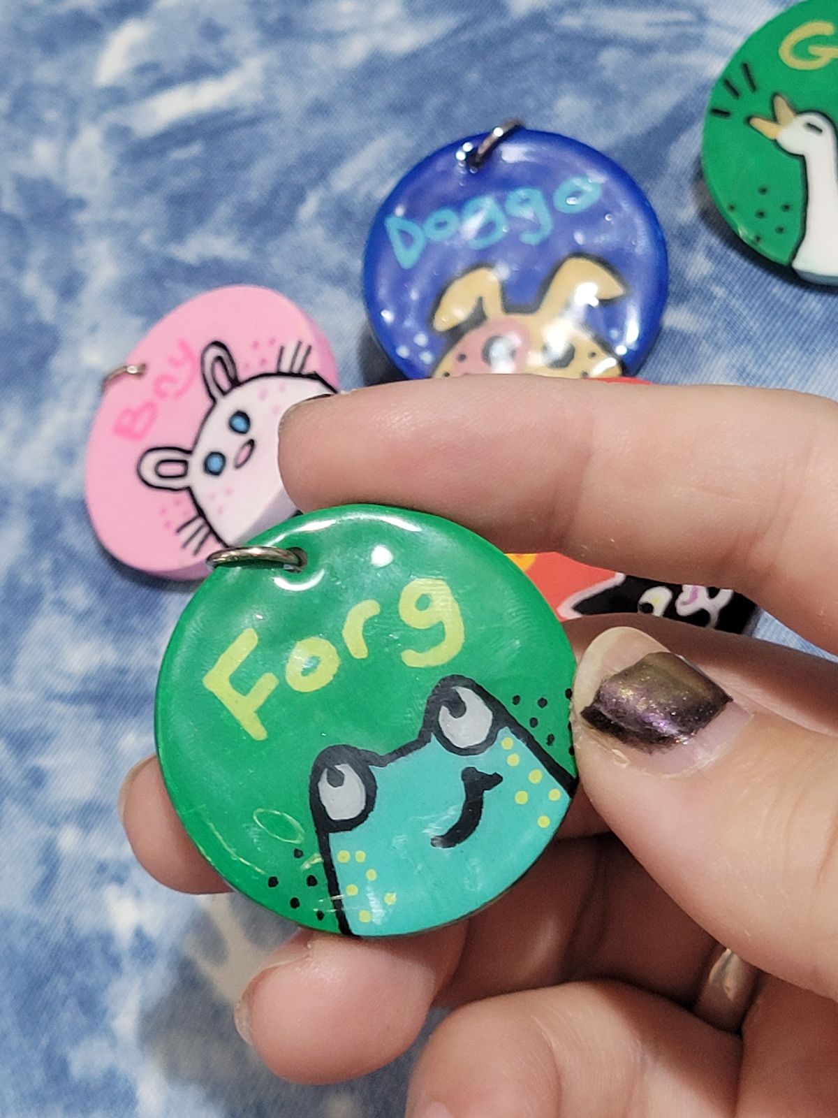 Cute frog badge with 'Forg' written above.